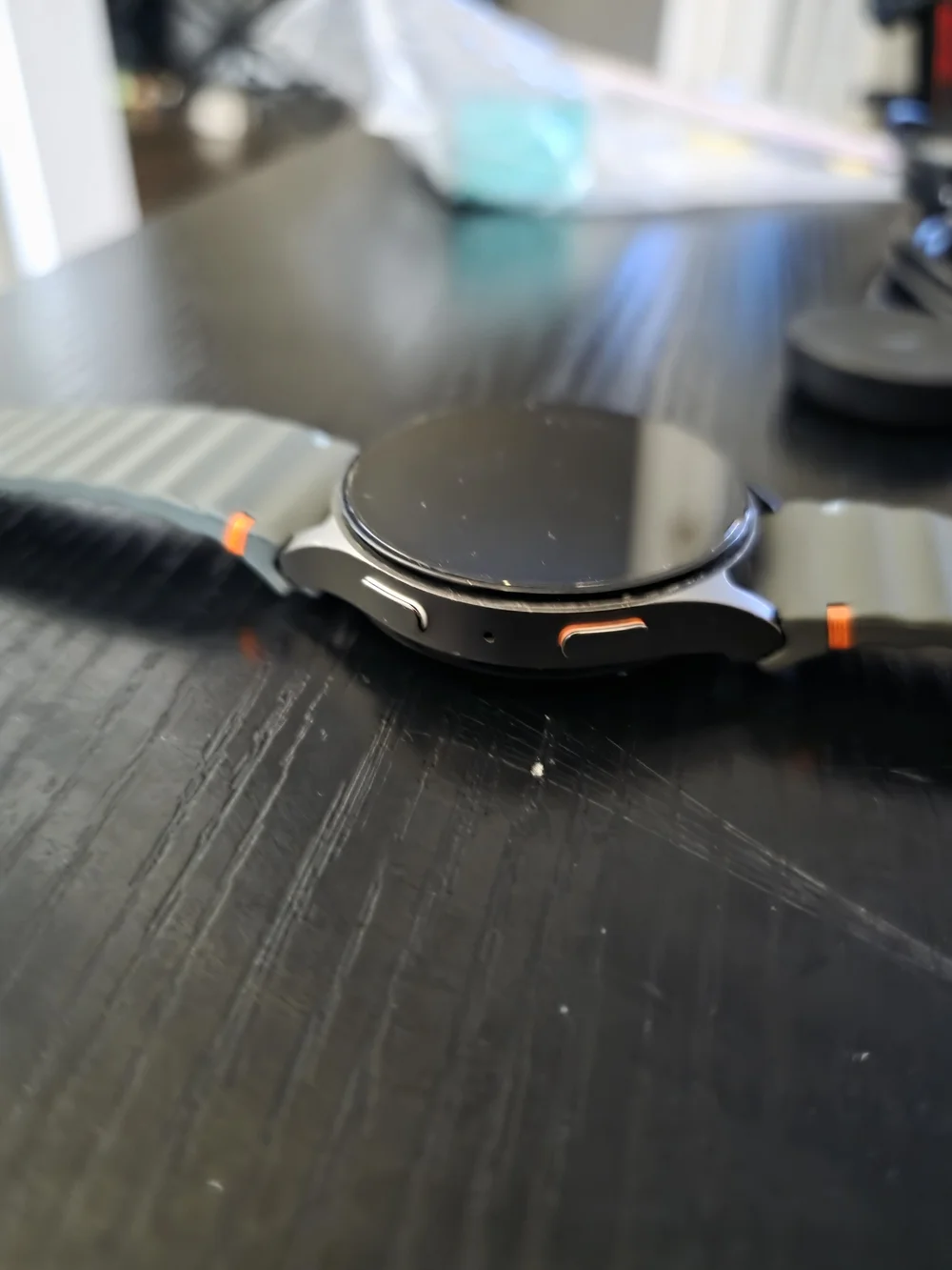 Green/gray  Silicone Smartwatch with Magnetic Charger And Box